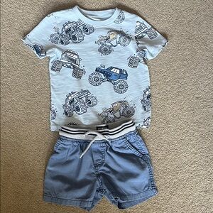 Oshkosh monster truck short set